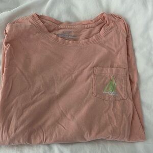 Small Vineyard Vines long sleeve peach in good condition!